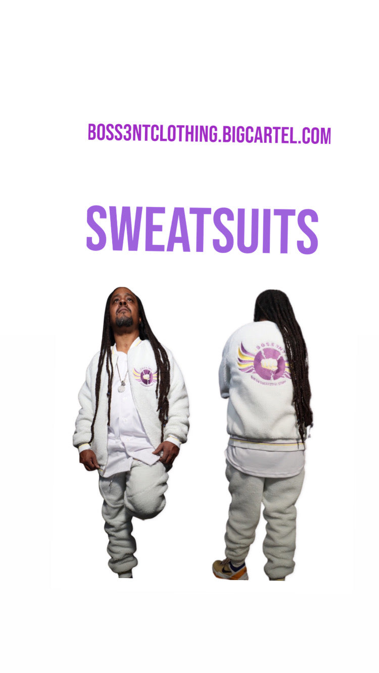 GOAT Belly 4-Piece Sweatsuit — Ice White