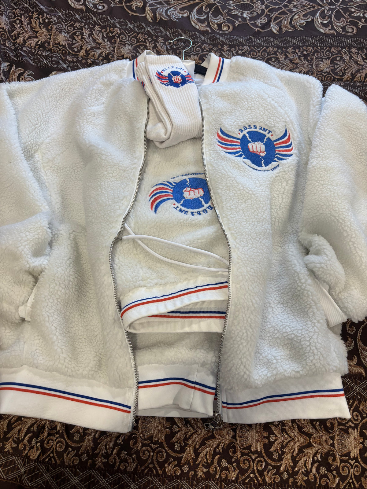 GOAT Belly 4-Piece Sweatsuit — Ice White