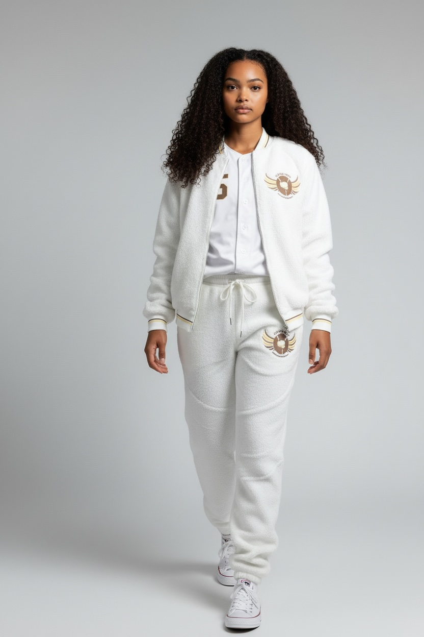 GOAT Belly 4-Piece Sweatsuit — Ice White