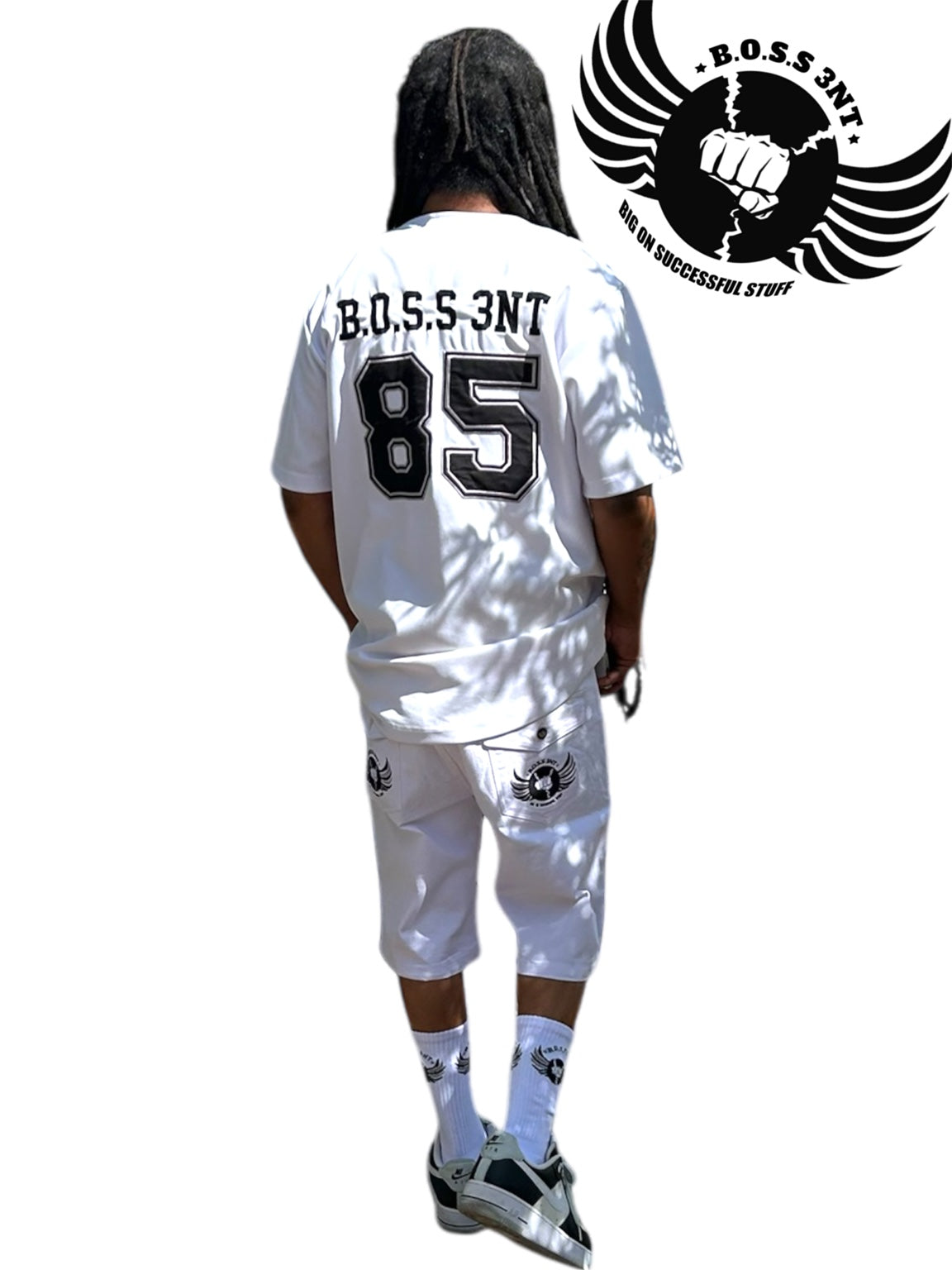 B.O.S.S. 3NT Ice White shorts 4